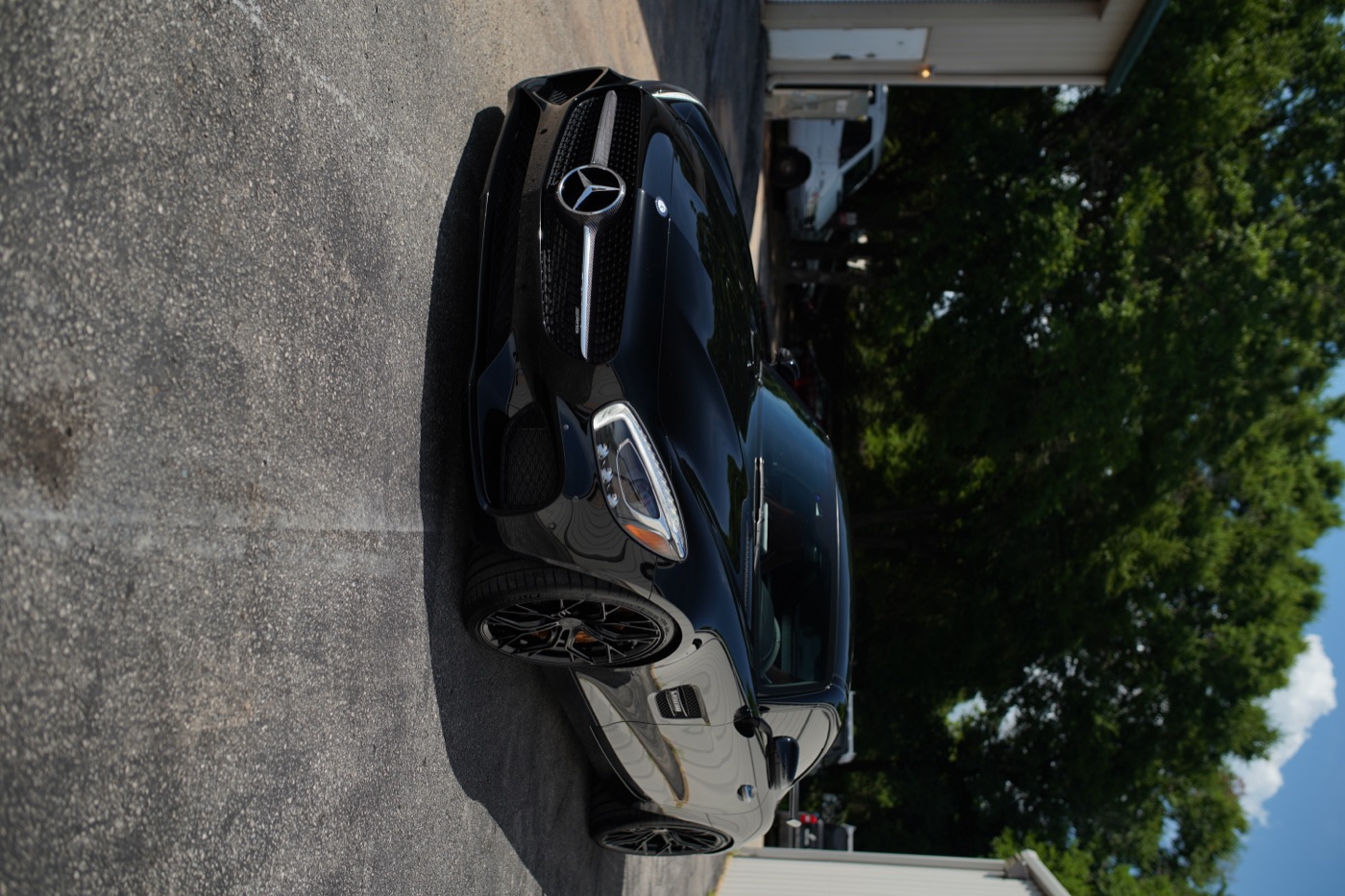Black Mercedes-AMG detailed